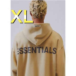 フィアオブゴッド(FEAR OF GOD)のエッセンシャルズ　パーカー  ベージュ　FOG Essentials サイズXL(パーカー)