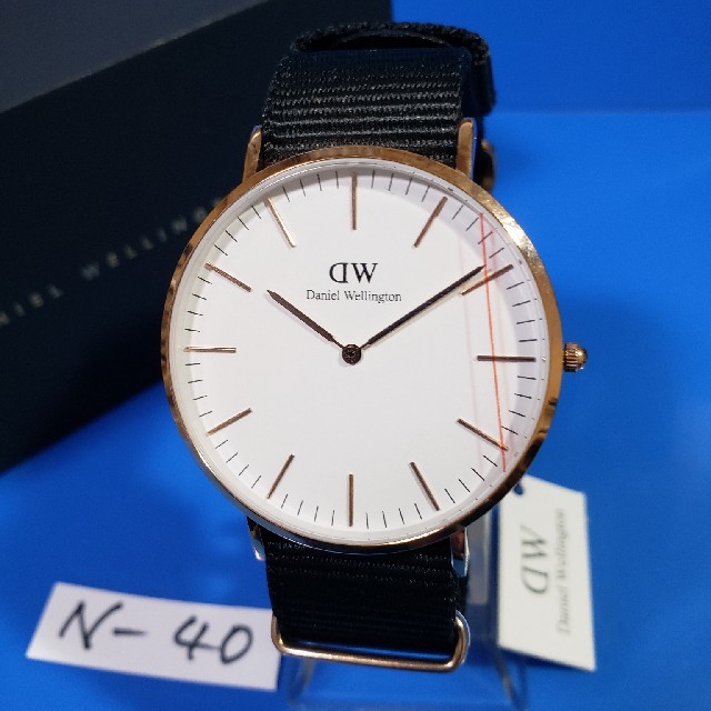 ヤフーオークション 時計 偽物ヴィトン - Daniel Wellington - N-40新品D.W.40mmCORNWALL♥メンズ(白)♥激安価格♥送料無料の通販 by ★GOLGO★'s shop