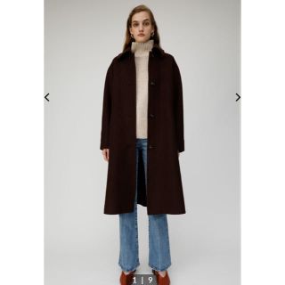 マウジー(moussy)のマウジー BACK TUCK A LINE コート ブラウン 1(ロングコート)