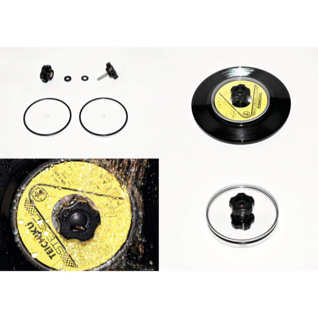 送料無料 EP 7インチ レコード レーベル カバー ノイズ除去 小穴 ドーナツ 楽器のDJ機器(その他)の商品写真