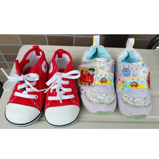 CONVERSE(コンバース)の子供　靴4足セット　13.5～15㎝　中古 キッズ/ベビー/マタニティのベビー靴/シューズ(~14cm)(スニーカー)の商品写真