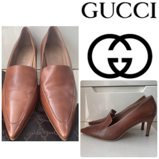 バーバリー 時計 並行輸入 偽物 996 / Gucci - GUCCI ブラウンレザー  パンプスの通販 by tonashoes