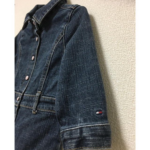 TOMMY HILFIGER(トミーヒルフィガー)のトミーフィルフィガー　12-18m デニムワンピース キッズ/ベビー/マタニティのベビー服(~85cm)(ワンピース)の商品写真