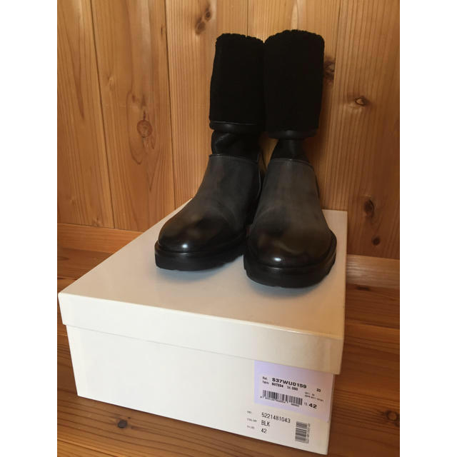 直営店に限定 Margiela Martin Maison - ブラック42 ムートンブーツ