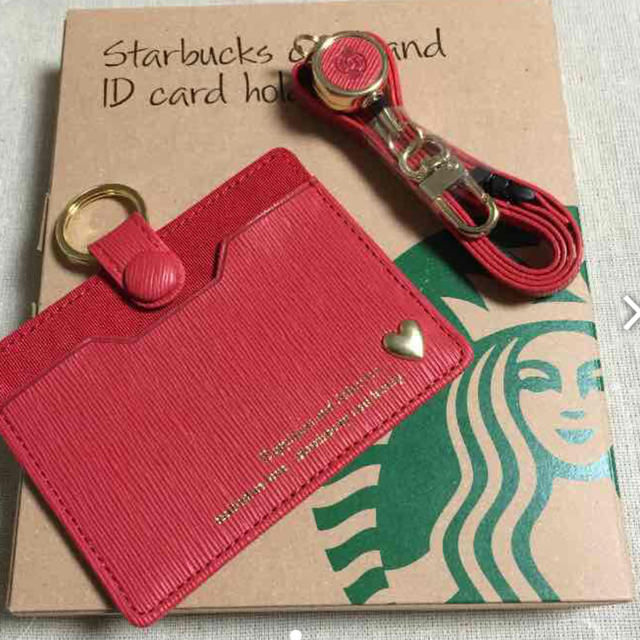 Starbucks Coffee(スターバックスコーヒー)のスタバIDカードホルダー レッド その他のその他(その他)の商品写真