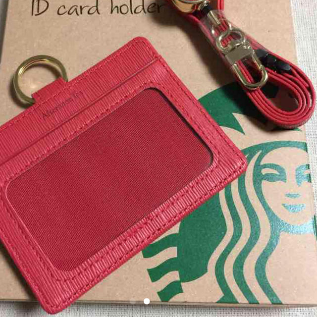 Starbucks Coffee(スターバックスコーヒー)のスタバIDカードホルダー レッド その他のその他(その他)の商品写真