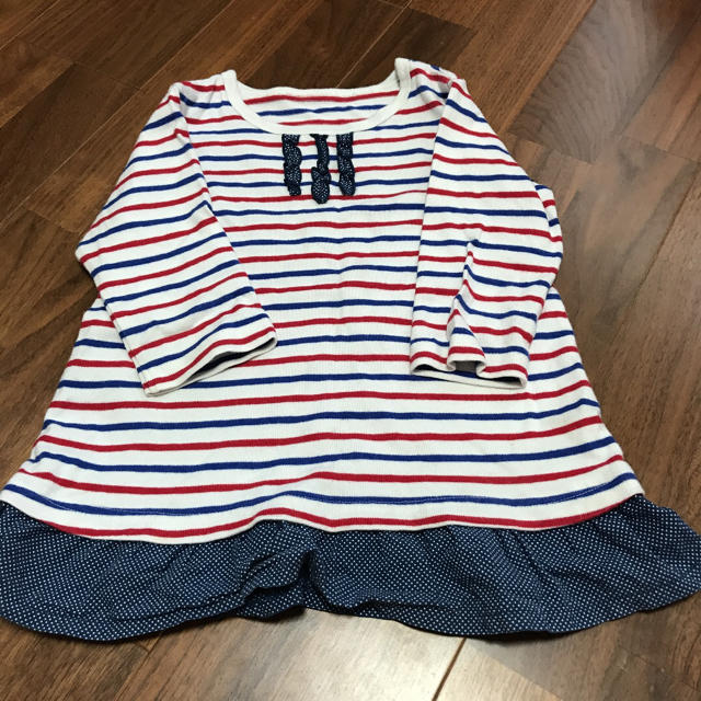 チュニック110cm キッズ/ベビー/マタニティのキッズ服女の子用(90cm~)(Tシャツ/カットソー)の商品写真