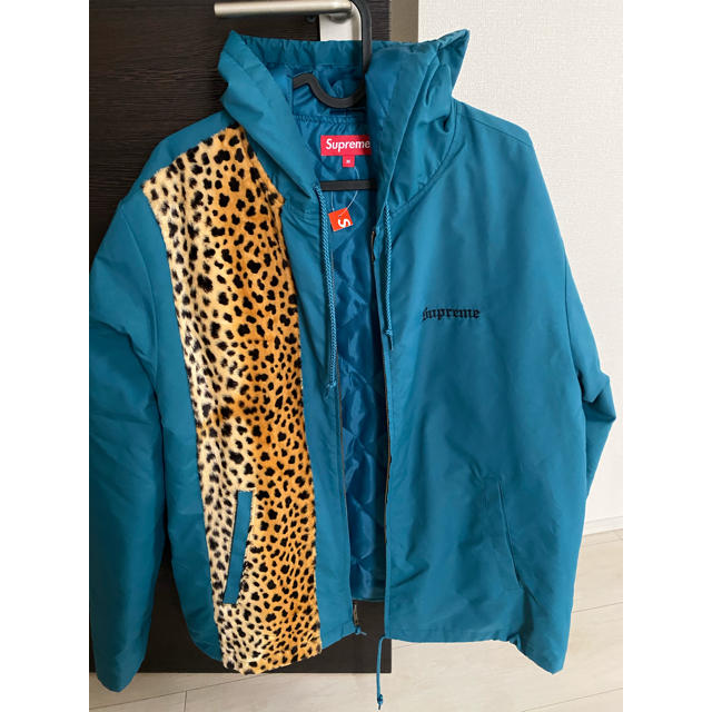 supreme cheetah hooded station jacket