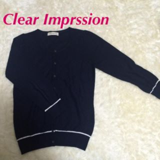 クリアインプレッション(CLEAR IMPRESSION)のクリア♡薄手カーディガン(カーディガン)