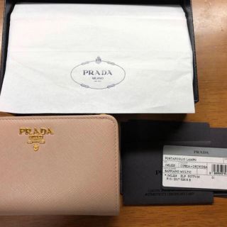 プラダ(PRADA)のPRADA/カメオ×ピンク/サフィアーノ(財布)