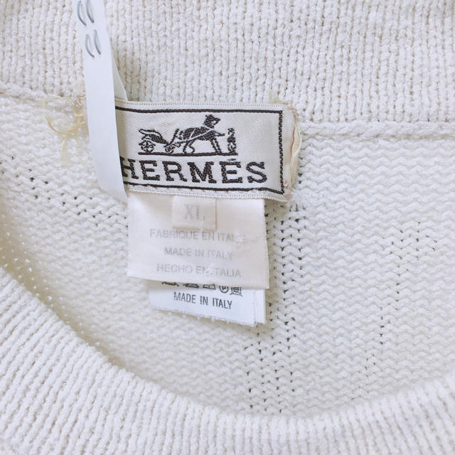 Hermes(エルメス)のHERMES 半袖ニット　サイドHマーク メンズのトップス(ニット/セーター)の商品写真