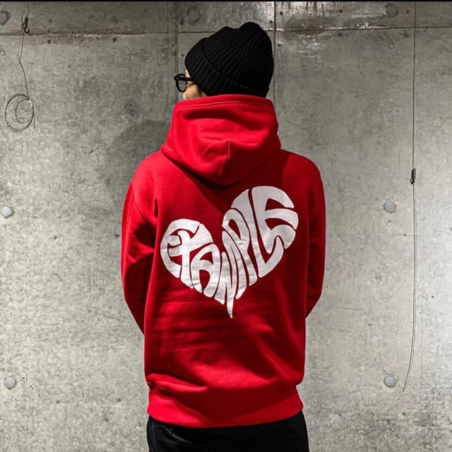 EXAMPLE HEART LOGO HOODIEメンズ