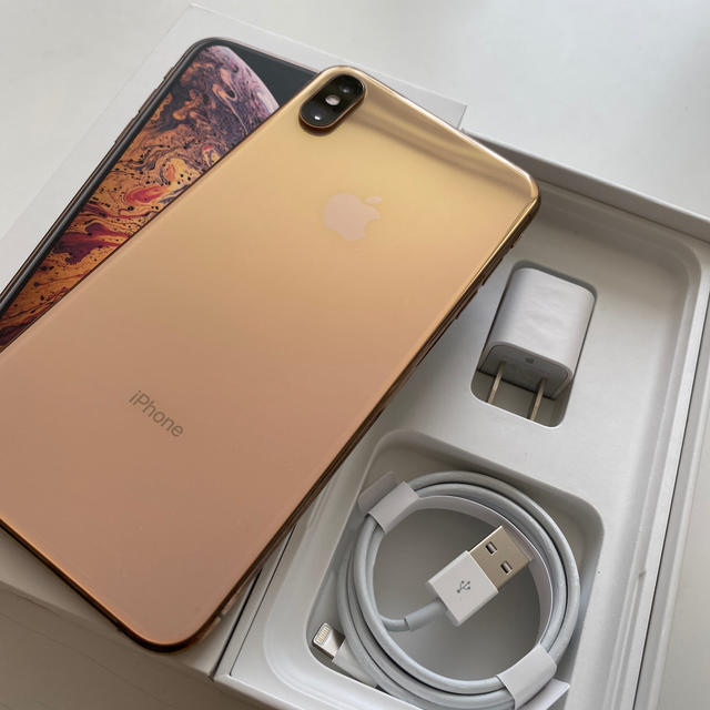 iPhone XS Max 256GB GOLD Simロック解除済み