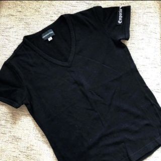 エンポリオアルマーニ(Emporio Armani)のEA 黒Vネック Tシャツ(Tシャツ(半袖/袖なし))