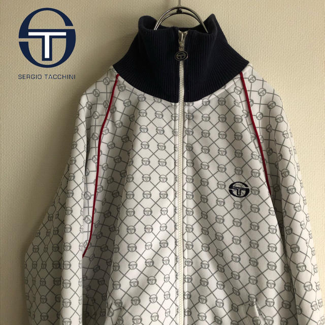 Sergio Tacchini ロゴ モノグラム総柄トラックジャケット ジャージ