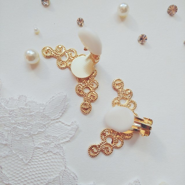 【43】green サンセベリア モチーフ♡イヤーカフ
 レディースのアクセサリー(イヤーカフ)の商品写真