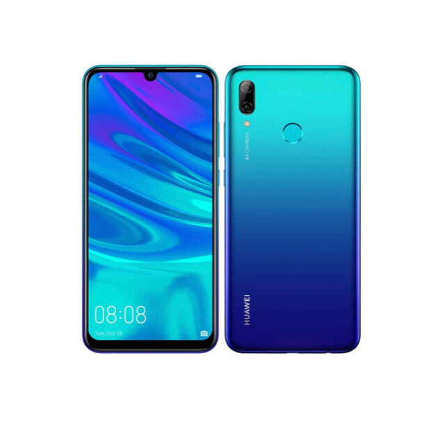 HUAWEI nova lite 3 ブルー　ハーウェイスマートフォン本体