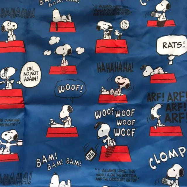 PEANUTS(ピーナッツ)の《新品 タグ付き》スヌーピー エコバッグ    ⑦  ブルー レディースのバッグ(エコバッグ)の商品写真