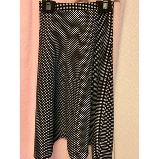 エムプルミエ(M-premier)のエムプルミエブラック　スカート 34サイズ(ひざ丈スカート)