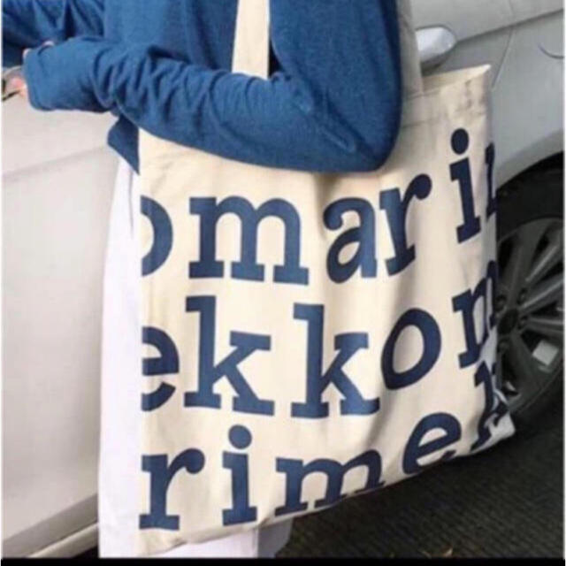 marimekko(マリメッコ)の新品　マリメッコ   トートバック　ブルー レディースのバッグ(トートバッグ)の商品写真