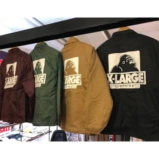 エクストララージ(XLARGE)の XLARGE OG LOGO COACHES JACKET BLACK M  (ナイロンジャケット)