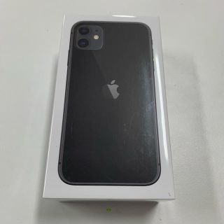 アップル(Apple)のiPhone11 64GB ブラック　SIMフリー　新品未開封(スマートフォン本体)