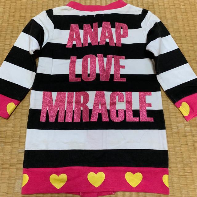 ANAP Kids(アナップキッズ)の☆新品タグ付き ANAP KIDS アナップキッズ ロングカーディガン キッズ/ベビー/マタニティのキッズ服女の子用(90cm~)(カーディガン)の商品写真