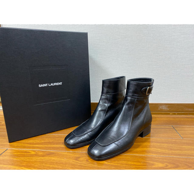 Saint Laurent(サンローラン)の【山本様専用】サンローラン マイルズ 40 ブーツ ブラック国内正規品 メンズの靴/シューズ(ブーツ)の商品写真