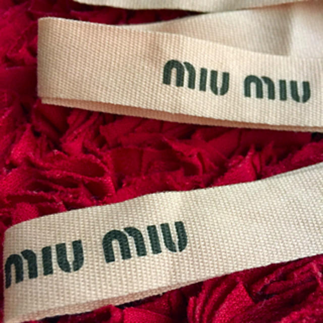 miumiu(ミュウミュウ)のmiumiu 🎀 リボン 正規 レディースのファッション小物(その他)の商品写真