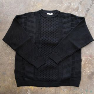 YASHIKI ARARE KNIT BLACK ヤシキ 黒 19AW サイズ2の通販 by