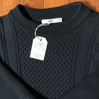 YASHIKI ARARE KNIT BLACK ヤシキ 黒 19AW サイズ2の通販 by