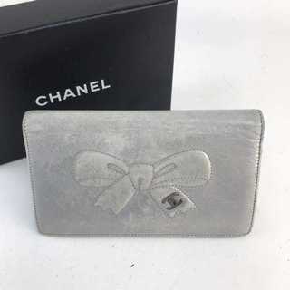CHANEL - ❤セール❤ CHANEL シャネル 長財布 二つ折り リボン柄 箱付き ホワイトの通販