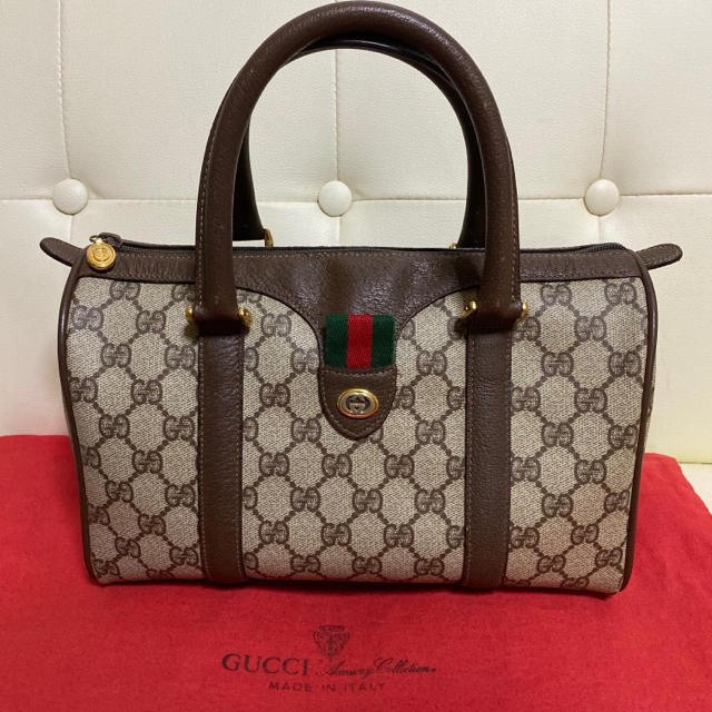 Gucci - 極 美品 GUCCI オールド グッチ シェリーライン ボストン バッグの通販 by Safari