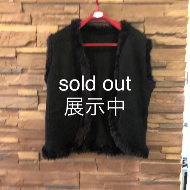 ファー付きベスト　sold out