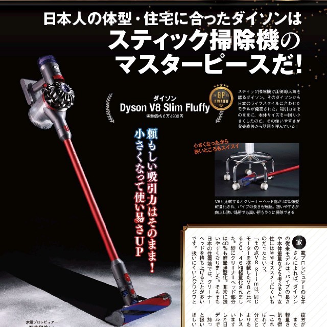 SV10KSLM Dyson V8 Slim Fluffy　ダイソン