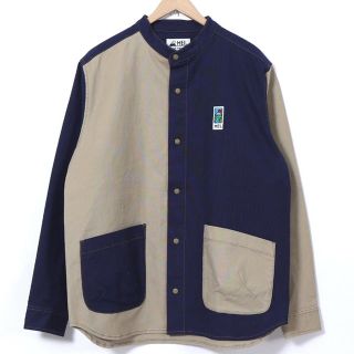 コーエン(coen)のMEI キャンバススナップボタンバンドカラーシャツ(シャツ)