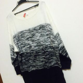 エイチアンドエム(H&M)のH&M グラデーションロングニット(ニット/セーター)