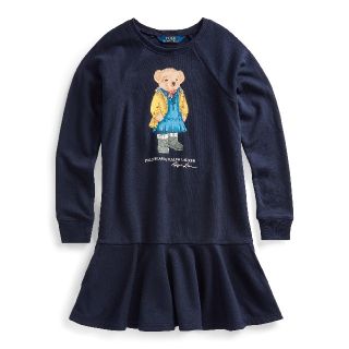 ポロラルフローレン(POLO RALPH LAUREN)の12/31まで！ラルフローレン ポロベア 長袖 ワンピース ガールズXL 160(ワンピース)