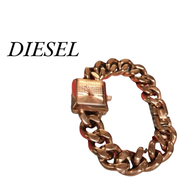 DIESEL(ディーゼル)のディーゼル　ブレスレット　ゴールド　時計 レディースのファッション小物(腕時計)の商品写真