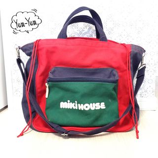 ミキハウス(mikihouse)のmikiHOUSE配色マザーズバッグ(ショルダーバッグ)