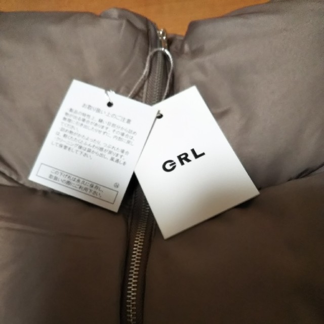 GRL(グレイル)の【mayu*様専用】GRL 中綿ボリュームダウンジャケット  モカ レディースのジャケット/アウター(ダウンジャケット)の商品写真