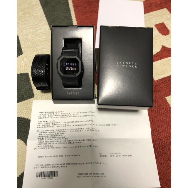 メンズBARNEYS NEW YORK G-SHOCK DW-5600 リザードレザー