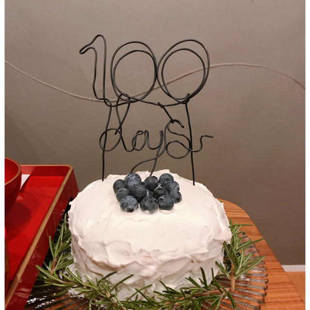 100days お食い初め ケーキトッパー 100日の通販 By リアナ S Shop ラクマ