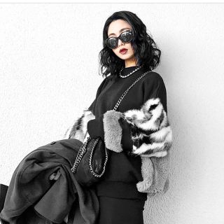 ナルシス 袖ファースウェットトップス murua.emoda.ameri | www.fk
