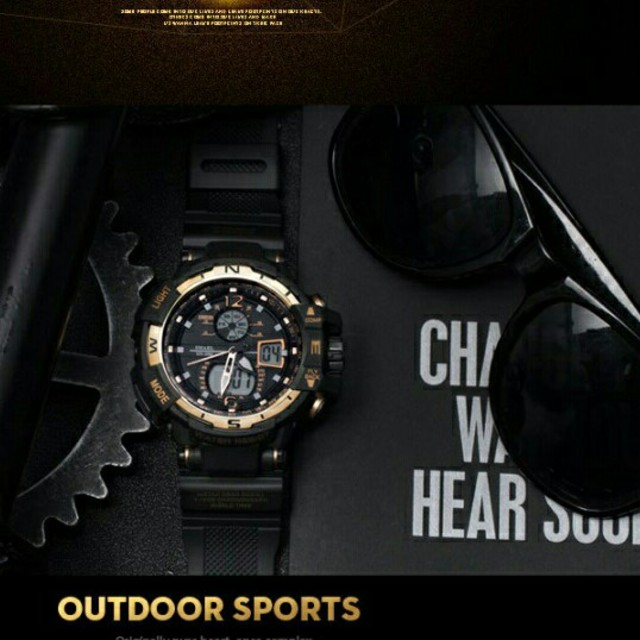 オメガ　シーマスター / 新品送料無料メンズ腕時計デジタル多機能メンズLEDブラック×ゴールドの通販 by merci's shop