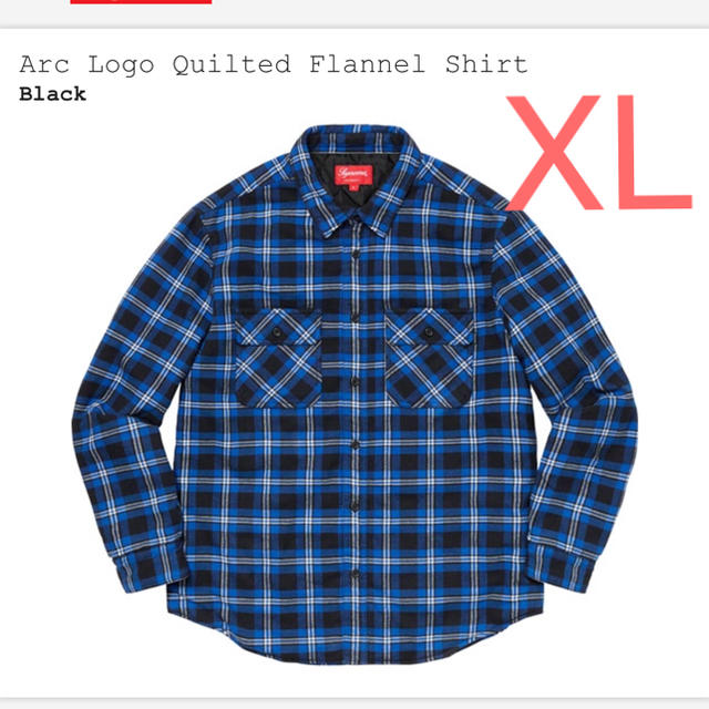 【XL】 Arc Logo Quilted Flannel Shirt