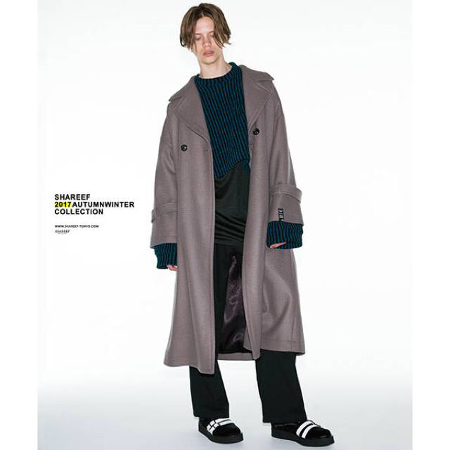 SHAREEF(シャリーフ)のシャリーフ CASHMERE MELTON LONG COAT メンズのジャケット/アウター(チェスターコート)の商品写真