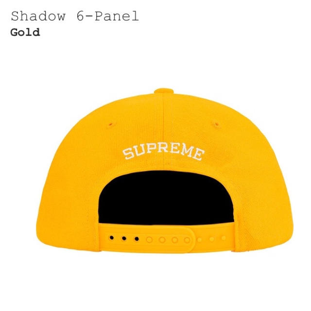 【完売／新品】supreme  shadow 6- panel cap gold 1