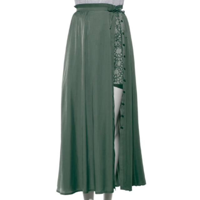 Lily Brown(リリーブラウン)のプリーツコンビスカパン レディースのスカート(ロングスカート)の商品写真