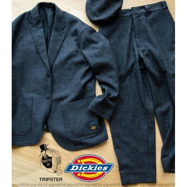 tripster dickies ジャケット　ツイード　グレー M